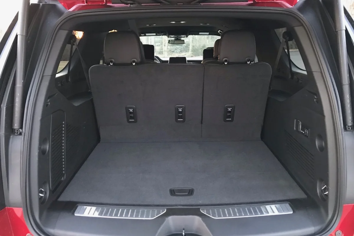 Chevrolet Suburban RST rear cargo space &mdash; Premier Car Service