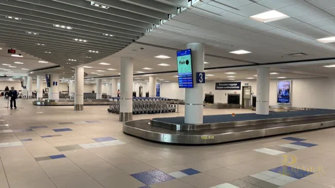 Halifax Stanfield Airport baggage claim — collect all checked luggage before heading to the Ground Transportation Inspector